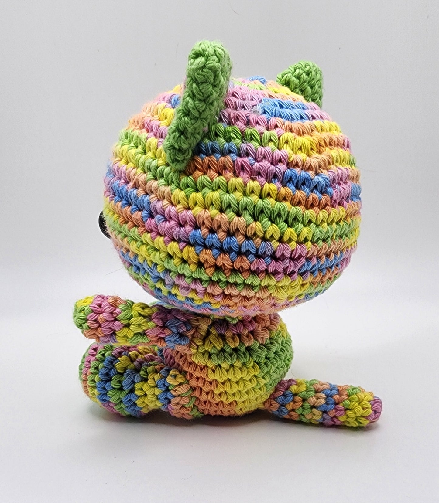 Kitty Cat Rainbow Crocheted Amigurumi Animal Character