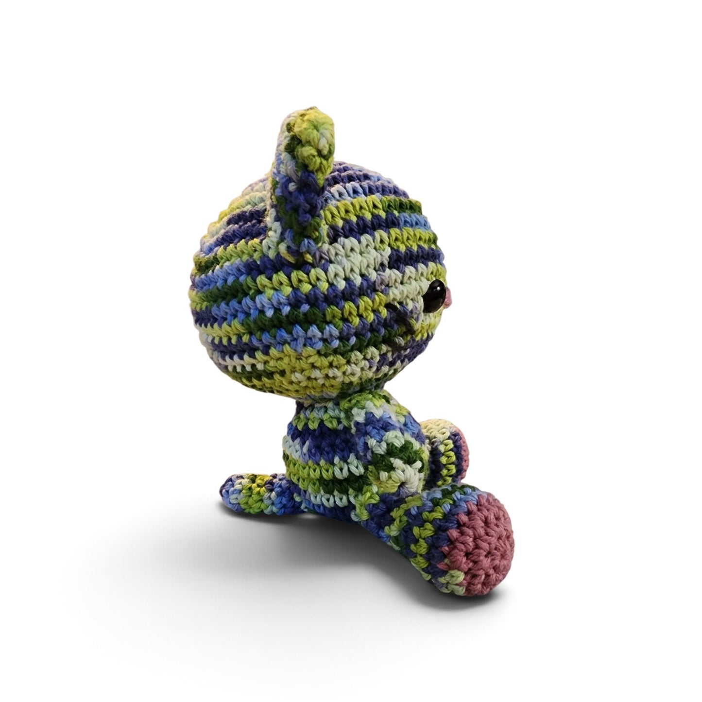 Cozy Crochet Kitty Blue Green