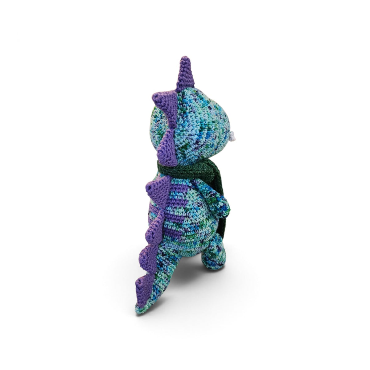 Handsome Traveling Dinosaur in Blue and Violet