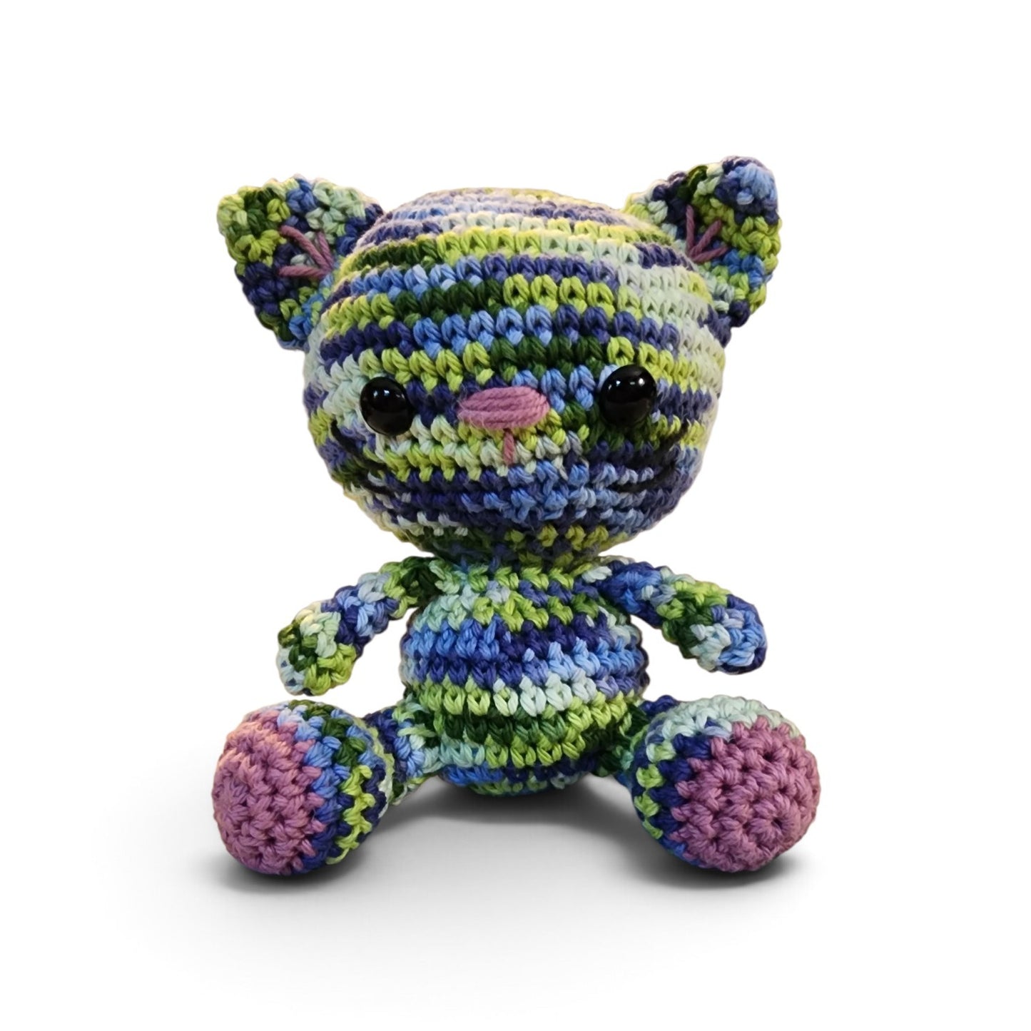 Cozy Crochet Kitty Blue Green