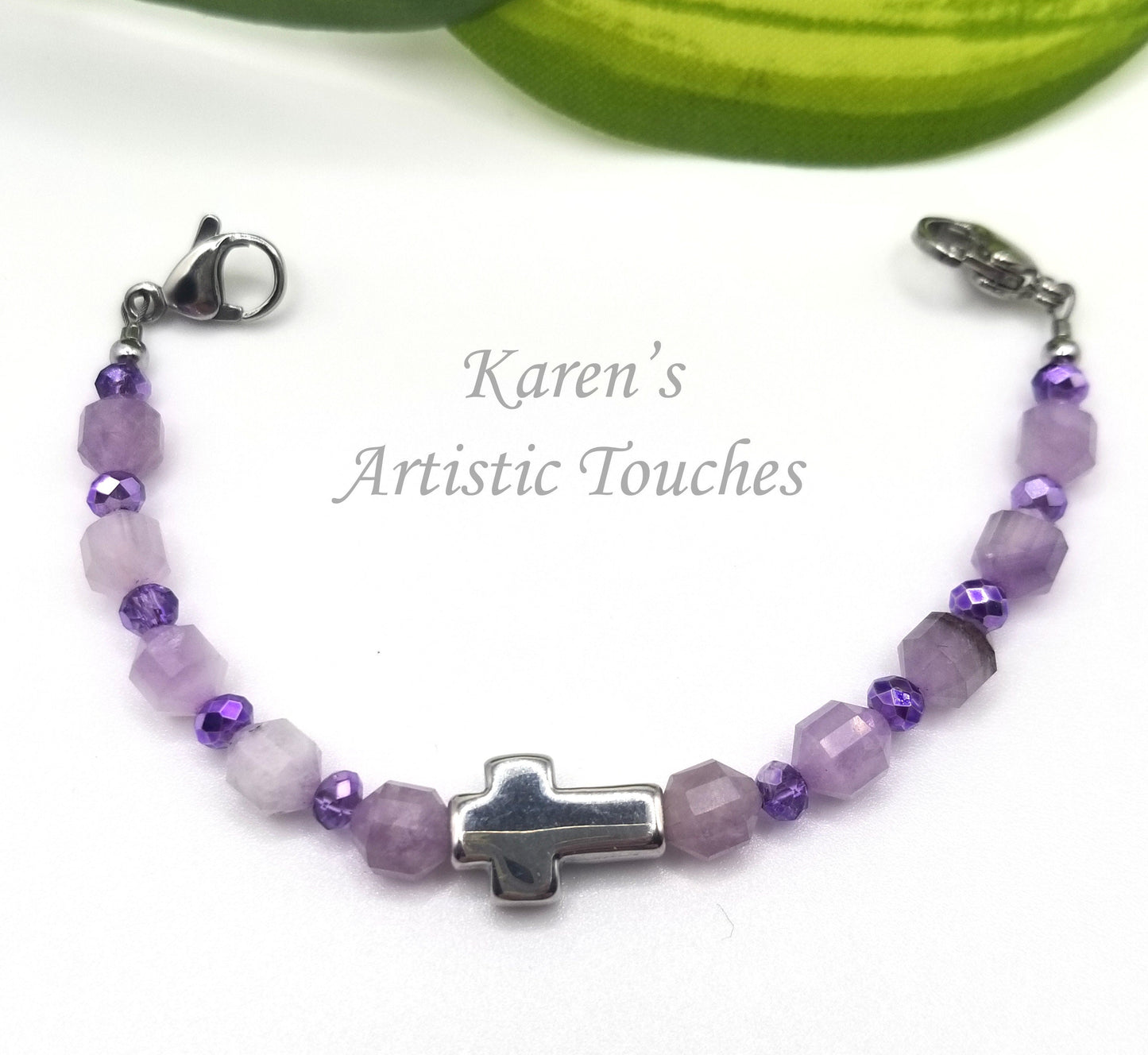 Violet Jade Gemstone Medical ID Alert Bracelet: Elegant Medical Alert Jewelry for Special Occasions