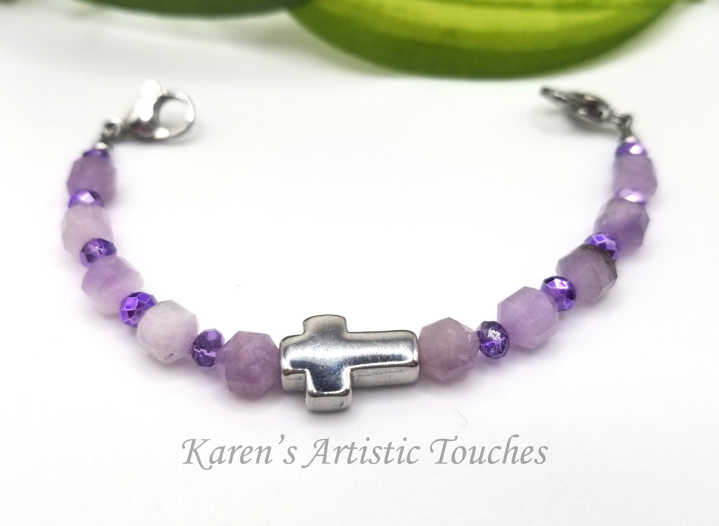 Violet Jade Gemstone Medical ID Alert Bracelet: Elegant Medical Alert Jewelry for Special Occasions